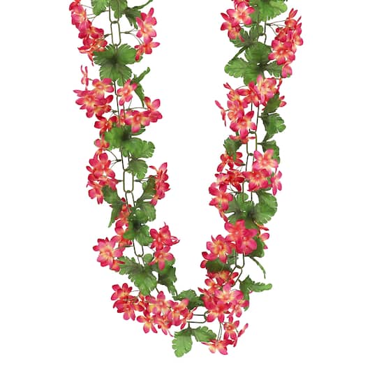 6ft. Fuchsia Frangipani Chain Garland by Ashland&#xAE;